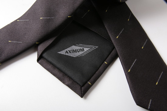 Corbata negra clásica personalizada
